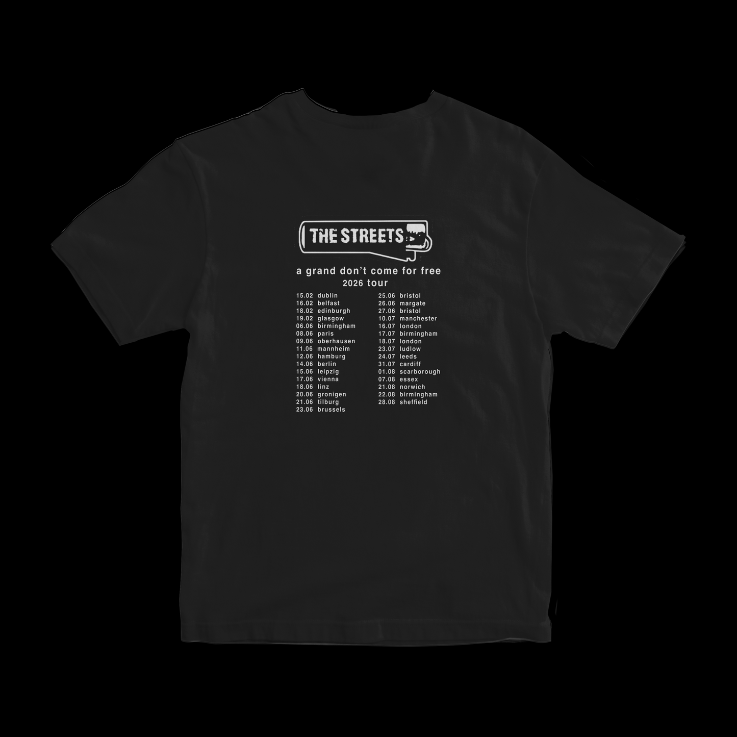 A Grand Don't Come For Free 2026 Tour Tee