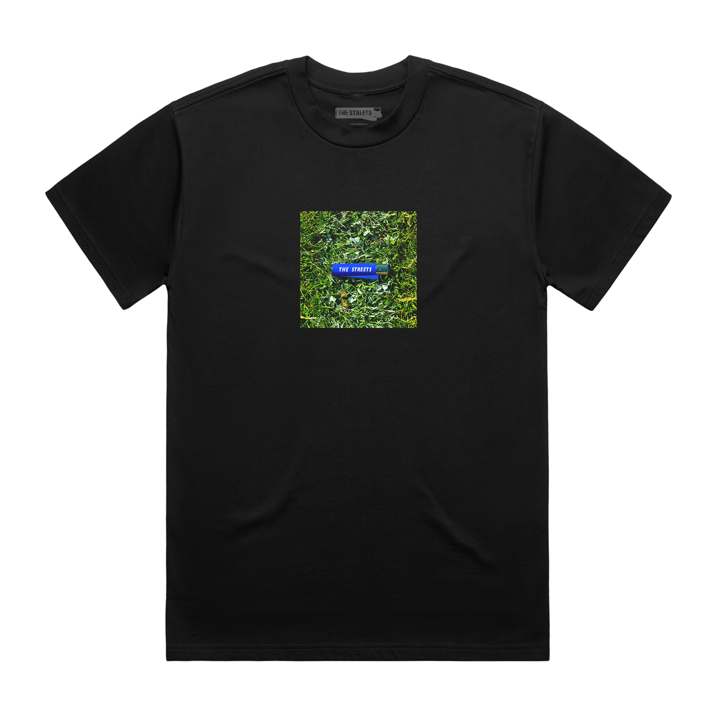 Black t-shirt with brave st andrew artwork on front print