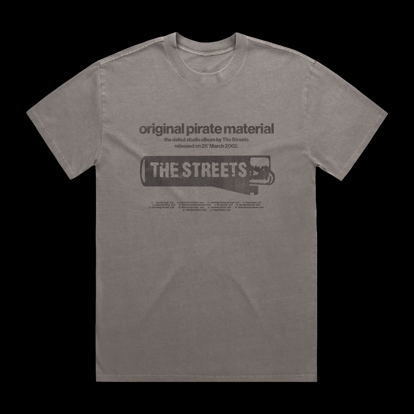 Original Pirate Material Faded Grey T-Shirt