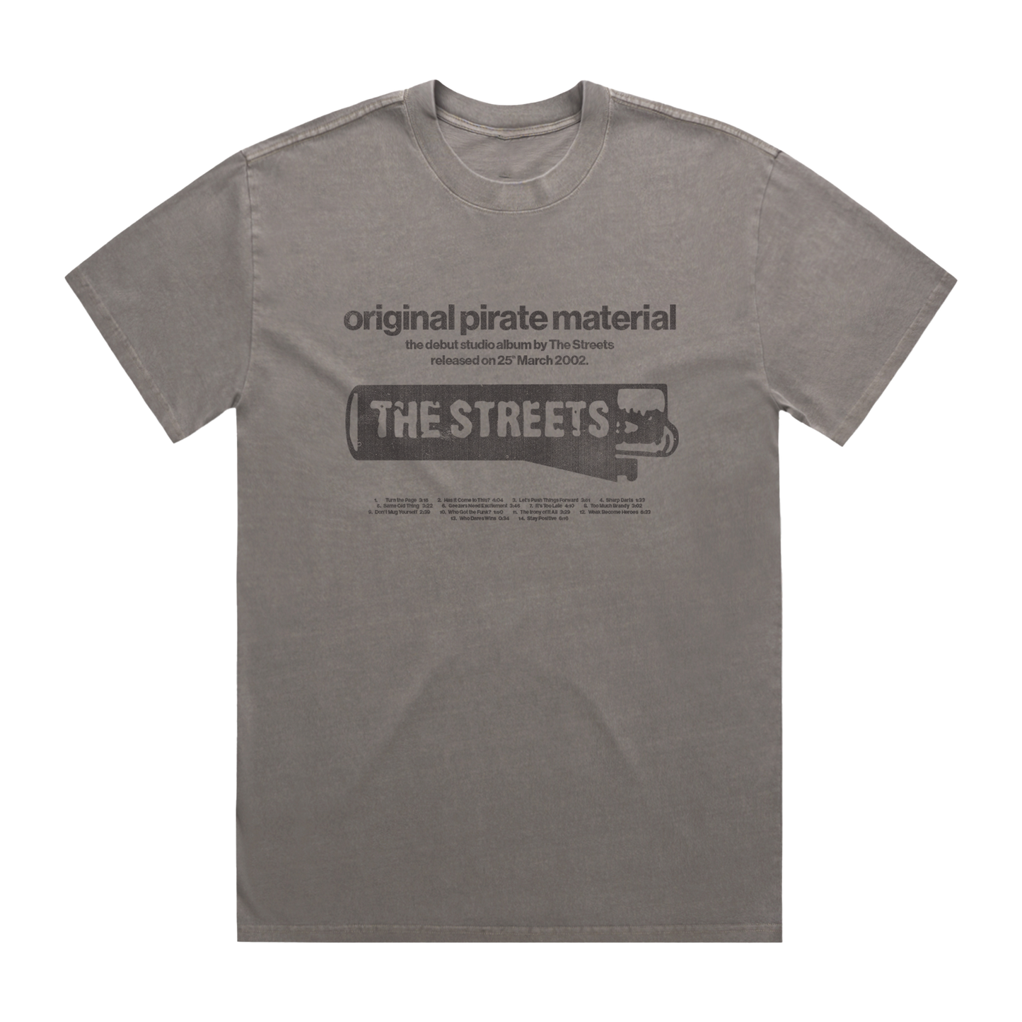 Original Pirate Material Faded Grey T-Shirt