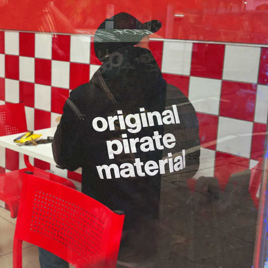 Black Original Pirate Material Hoodie