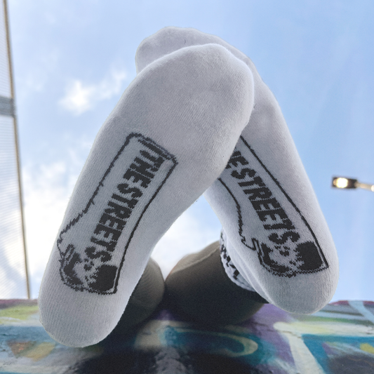 White Fit But You Know It Socks