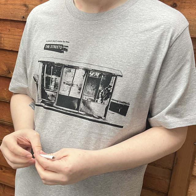 A Grand Don't Come For Free Monochrome Grey Tee