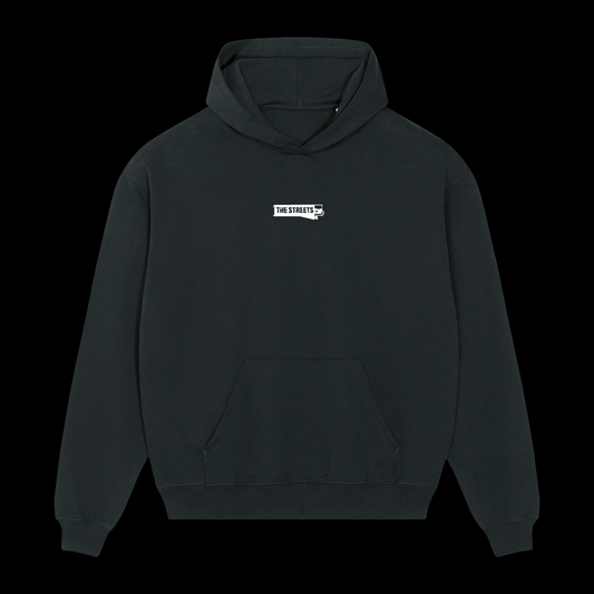 Embroidered Logo Black Hoodie