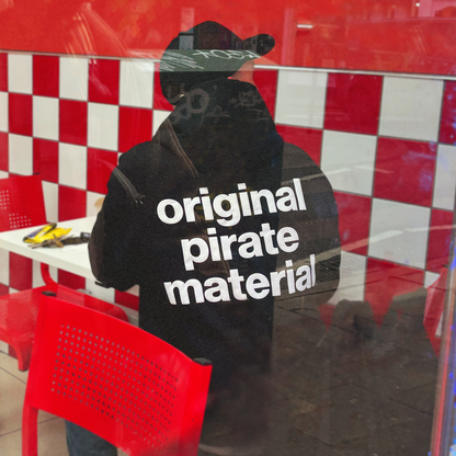 Black Original Pirate Material Hoodie