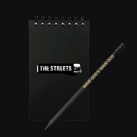 Wave God Notebook and Pencil
