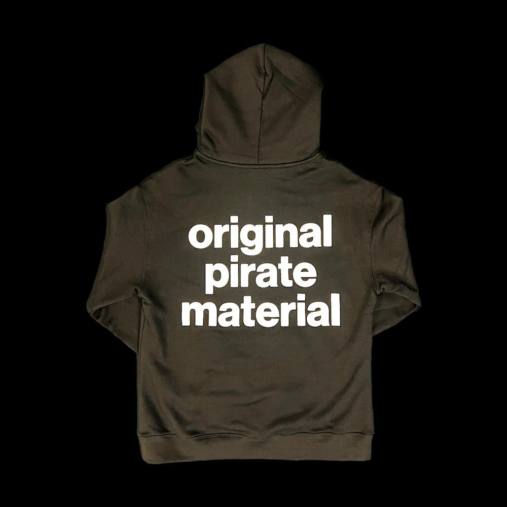 Black Original Pirate Material Hoodie